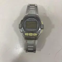 CASIO デジタル腕時計 シルバー/イエロー