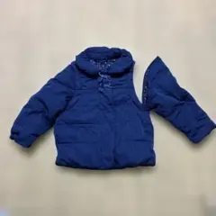 クレードスコープ　ネイビー 中綿ジャケット フード無し　ベストにも