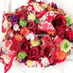レッドベルベットローズの豪華特大リース♪☆* - メルカリ