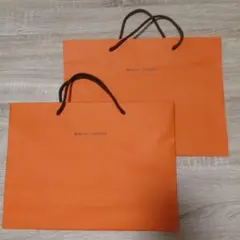 HERMES オレンジショップ袋とボックス - メルカリ