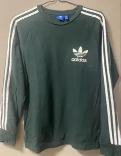adidas グリーン 長袖 Tシャツ M