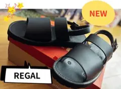 REGAL リーガル　サンダル　黒　新品　未使用　レザー　本革　メンズのサムネイル
