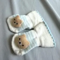 ベビー靴下 クマ　新生児靴下　くつした