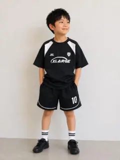 XLARGE サッカーシャツ ブラック120cm
