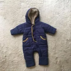 petit main フード付きロンパース ジャンプスーツ 防寒着70cm