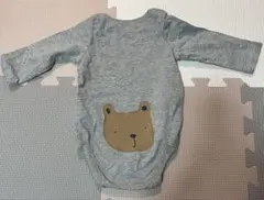 baby gap グレーロンパース　クマ柄