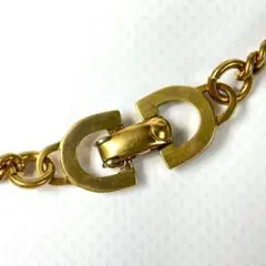 美品 クリスチャンディオール Dior ネックレス CD ロゴ ゴールド 979