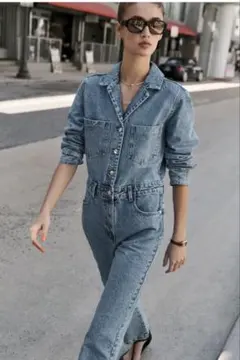 ZARA デニムブルー オールインワン