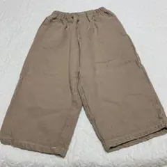 韓国子供服　M oatmeal パンツ　ズボン　裏起毛　ベージュ
