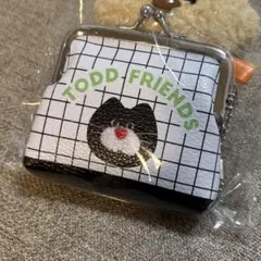 mojojojo PVCがま口ポーチ ネコ　黒