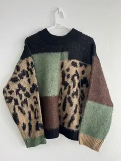 MURUA レオパード柄ニットセーターFREEサイズ