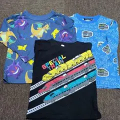 長袖カットソー 3枚セット 120cm