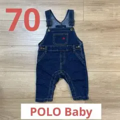 70　POLO baby　オーバーオール　デニム　サロペット　キッズ