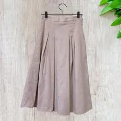 ダズリン dazzlin (S) フレアスカート ミディ丈 ピンク