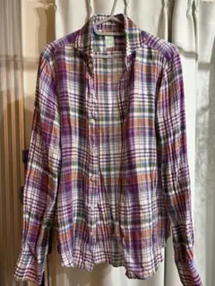 美品！Finamore リネンシャツ　sのサムネイル