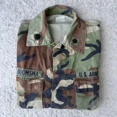 80s US ARMY ウッドランドカモ BDUジャケット ツイル 初期型