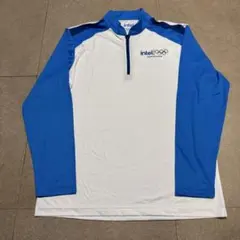 Intel インテル　オリンピック　ロンt 長袖tシャツ 白　ホワイト　企業