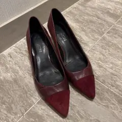 【期間限定出品】COACH ボルドー パンプス ポインテッドトゥ