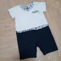 【美品】ベベ　ロンパース　80cm