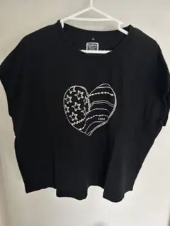 HeartMarket ブラック Tシャツ ハートデザインのサムネイル
