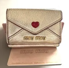 MIU MIU★コンパクトウォレット★マドラスラブレターのサムネイル