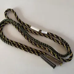 編み込み帯締め 黒・緑・金　新品未使用