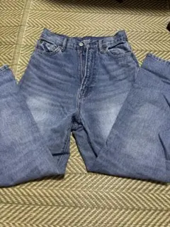 GLOBAL WORKストレートデニムパンツ