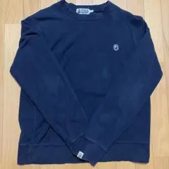 A BATHING APE ブラック　スウェット　Lサイズ
