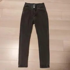 GRL ダークグレー スキニーデニム ハイウエスト