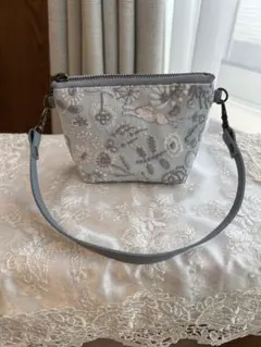 ミナペルホネン　ハンドメイド　セレブレイト　ミニポーチ