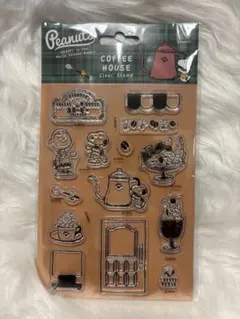 Peanuts コーヒーハウス クリアスタンプ