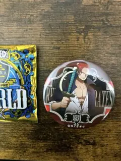ワンピース　缶バッジ　シャンクス