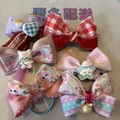 【在庫一掃90%OFF】6点セット ヘアアクセサリー キッズヘアゴム