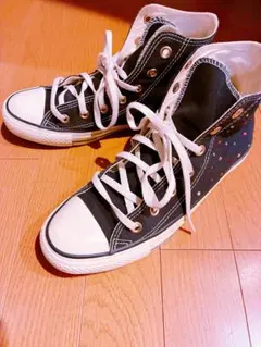 CONVERSE ALL STAR ブラック ハイカット スニーカー キラキラ