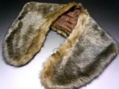 セール 着物ショール ファー 襟巻 マフラー 少々難物 No3856大 日本製