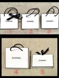CHANEL シャネル　紙袋　リップ　ショッパー　5点セット
