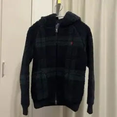 Gymphlex（ジムフレックス）ボアジップアップパーカー　チェック柄
