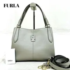 フルラ ダフネ 2way ショルダーバッグ ハンドバッグ アーチロゴ グレージュ フルラ ダフネ 2way ショルダーバッグ ハンドバッグ アーチロゴ