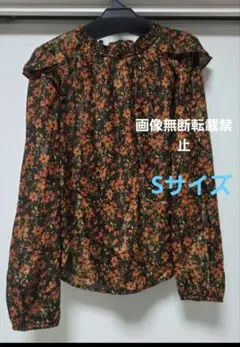 ギャップ　GAP　gap　長袖　ブラウス　シャツ　花柄　トップス　ハロウィン　Sのサムネイル