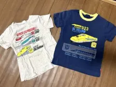 電車デザイン Tシャツ 120cm 2枚セット
