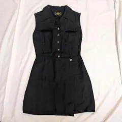 美品】FENDI 365 ジャケット ワンピースイタリア製 ブラック リネン 