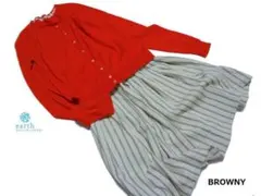 ★更にお値下げ★　◆アース&ブラウニー◆ M カーディガンとスカートセットアップ