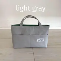 バッグインバッグ　帆布ライトグレー