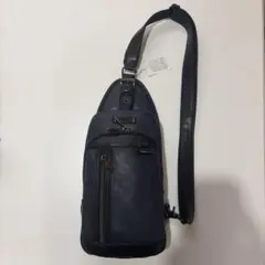 MEN’S BIGI 新品・未使用　ネイビー ショルダーバッグ 合成皮革