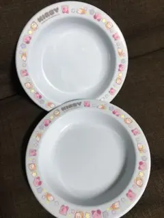 星のカービィ　お皿　２セット　ブルーカラー　プラ食器　カービィ　ワドルディ