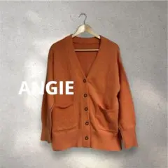 ANGIE★新品タグ付き 配色リンキング Vネック ニットカーディガンざっくりのサムネイル