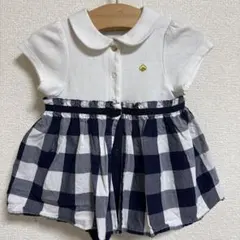 kate spade 70 ギンガムチェック　ロンパース