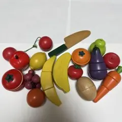 木製の果物と野菜セット 15点