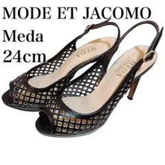 高級感✨モード・エ・ジャコモ オープントゥサンダル 24cm パーティ 結婚