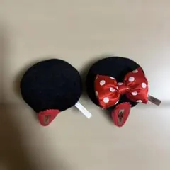 ろ*こ様 ディズニー パッチンミニー ミニーマウス ヘアクリップ ヘアピン